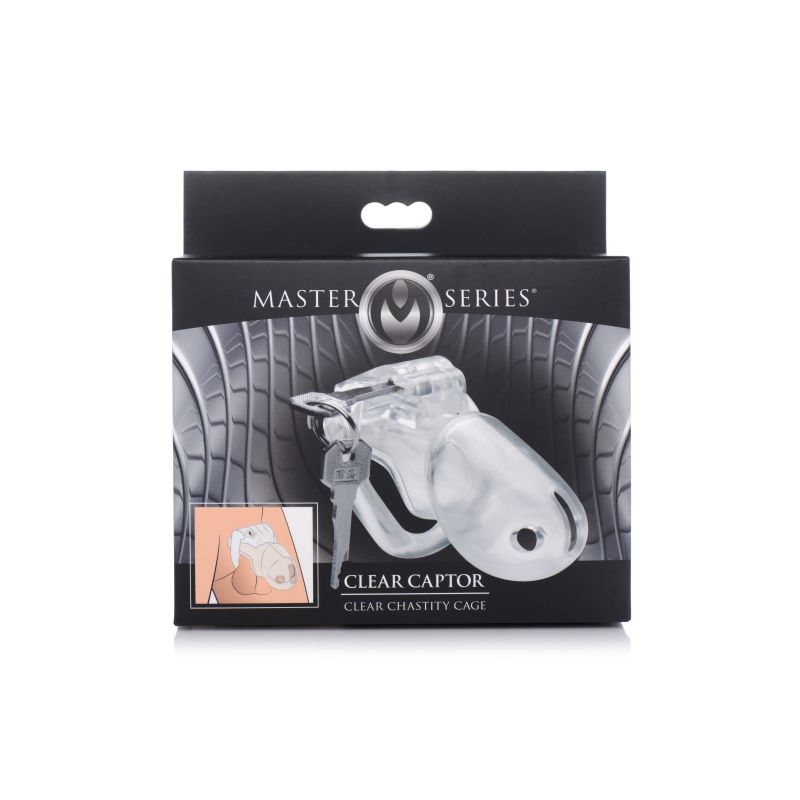 Master Series Clear Captor Male Chastity Cage Male Chastity