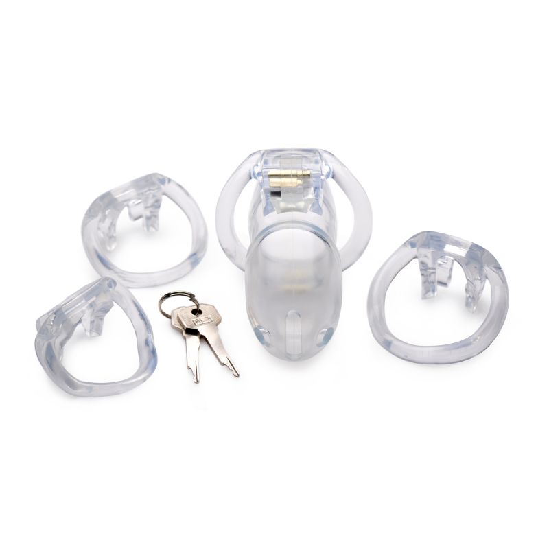 Master Series Clear Captor Male Chastity Cage Male Chastity