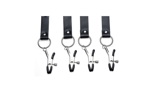 Master Series Spread Labia Bondage Spreader Straps XL Spreaders and Hangers