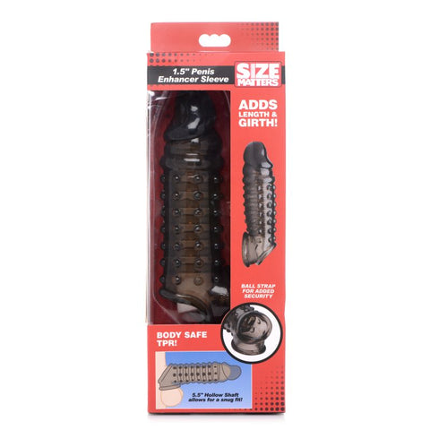 Size Matters Mens Penis Enhancer Sleeve 1.5 Inches - Penis Sleeves and Extenders