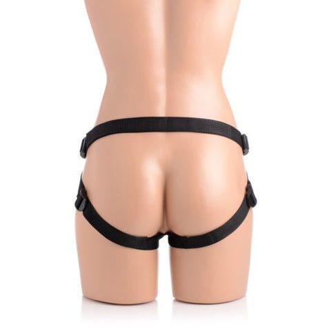 Strap U Brazen Silicone Dildo With Harness 8 Inch Flesh - Strap On Sextoys