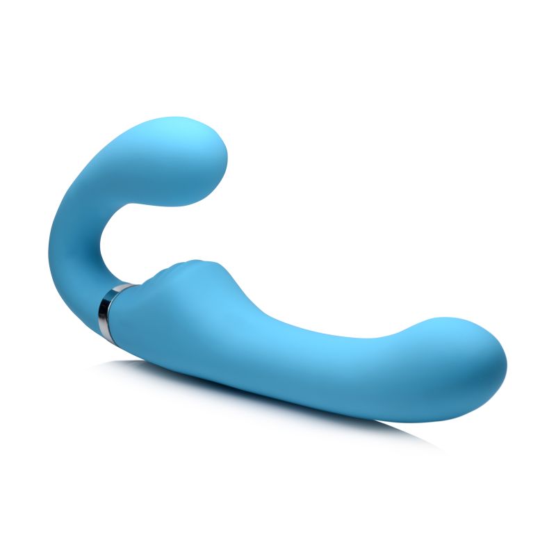 Strap U Mighty Rider 10X Strapless Strap-On Black With Remote Strap On Sextoys