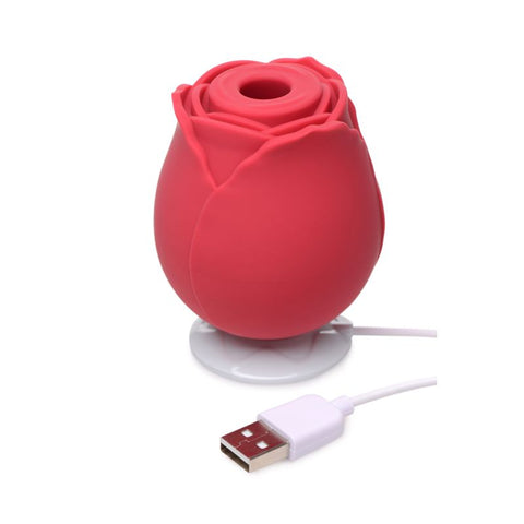 Bloomgasm 10X Wild Rose Silicone Clitoral Suction Stimulator - Clit Ticklers and Pulsators