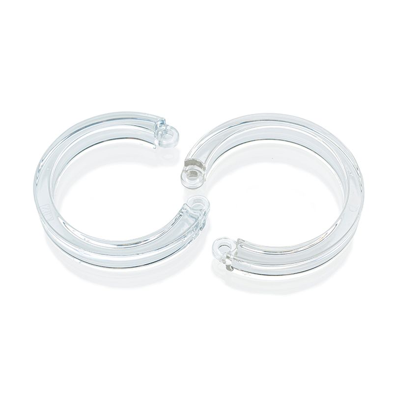 CB-X Mens Cock Cage U Ring 2 Piece L/XL Male Chastity