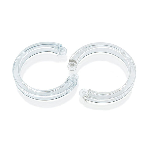 CB-X Mens Cock Cage U Ring 2 Piece L/XL - Male Chastity