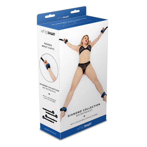 Whip Smart Diamond BDSM Play Bed Restraints - Cuffs And Restraints