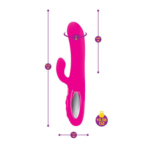 Viben Hypnotic Thrusting Rabbit Vibrator With Swinging Clit Stimulator - Rabbit Vibrators