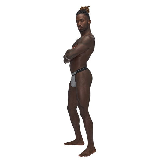 Male Power Sexagon Breathable Micro V Thong Grey Mens Briefs And Boxers