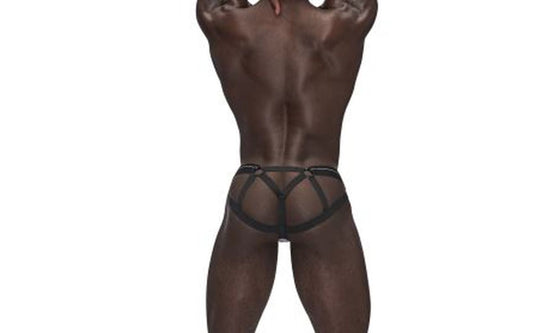 Male Power Sexagon Strappy Ring Male Jock Grey L / XL - Jocks and G-Strings