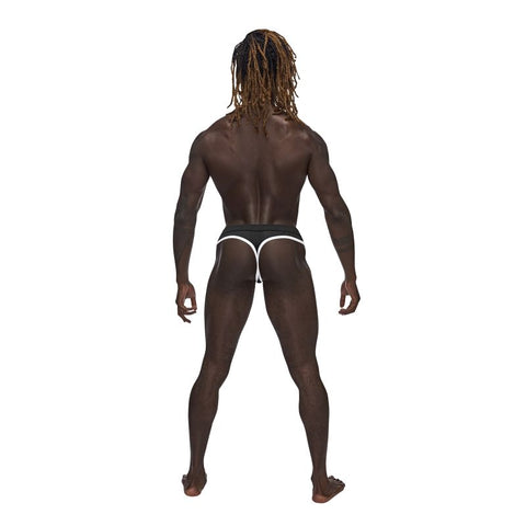 Male Power Sport Cool and Sexy Mens Mesh Thong Black - Mens Briefs And Boxers