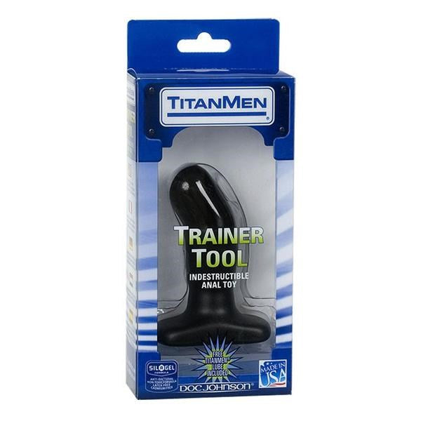 TitanMen Tools Trainer Tool #1, 4.5 Inch Angled Plug Butt Plugs