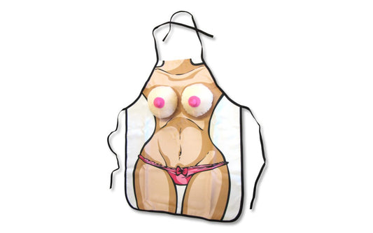 Novelty BBQ Boobie Shaped Apron - Party Gifts and Novelties