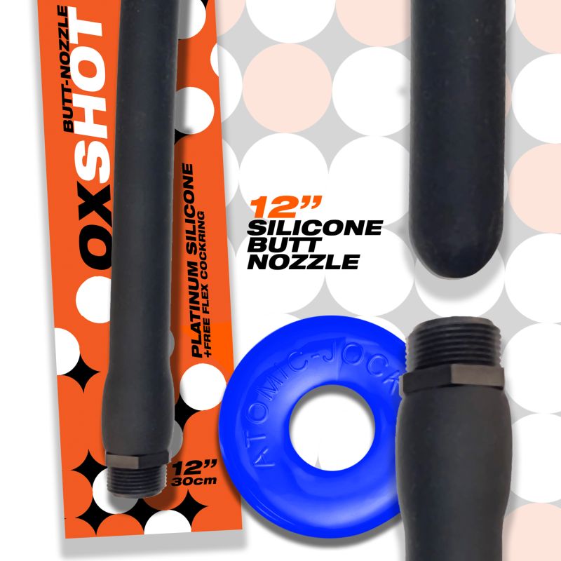 Oxballs Oxshot Butt Nozzle With Shower Hose Enemas and Douches