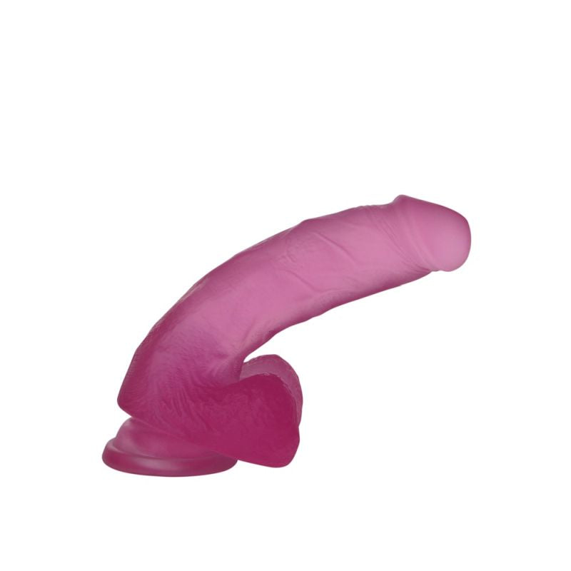 Lovetoy Jelly Studs Crystal Curved Realistic Dildo Pink Realistic Dildos