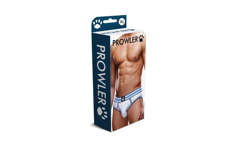 Prowler Open Back Sexy Mens Brief White/Blue - Mens Briefs And Boxers