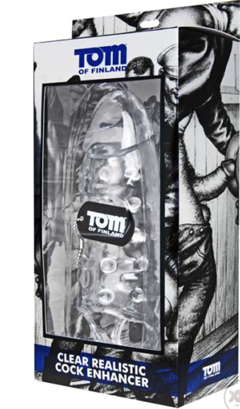 Tom of Finland Clear Realistic Cock Enhancer Sheath Pumps, Extenders and Sleeves