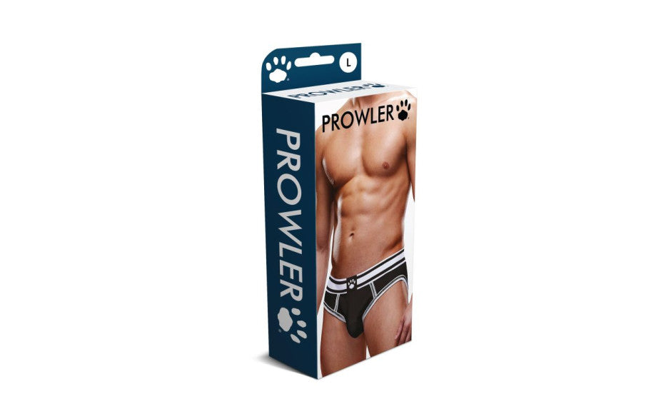 Prowler Open Back Stylish Backless Male Brief White/Black Mens Briefs And Boxers