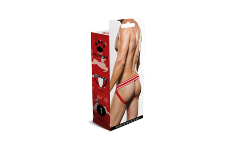 Prowler Reindeer Comfortable Mens Jock Strap Red and White - Jocks and G-Strings