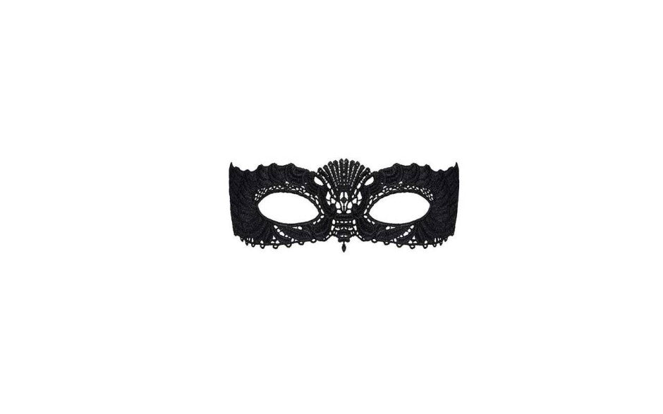 Obsessive A700 Black Sexy Eye Mask with Ribbon Tie Masks And Blindfolds