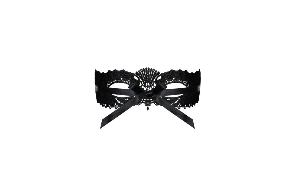 Obsessive A700 Black Sexy Eye Mask with Ribbon Tie Masks And Blindfolds