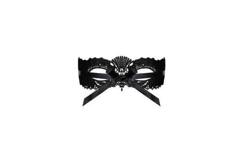 Obsessive A700 Black Sexy Eye Mask with Ribbon Tie - Masks And Blindfolds