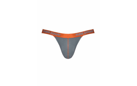 Male Power Casanova Uplift Stretchy Micro Mens Thong Grey - Mens Briefs And Boxers