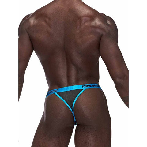 Male Power Casanova Uplift Micro Male Thong Black L/XL - Jocks and G-Strings