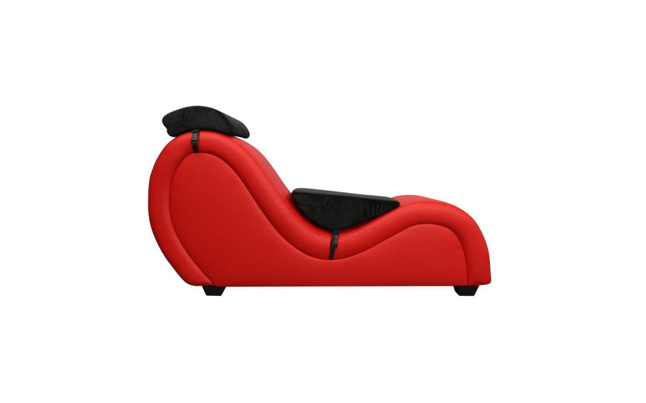 Daytona Kama Sutra Mebon Chaise Love Lounge Red With Black Pillows Sex Furniture