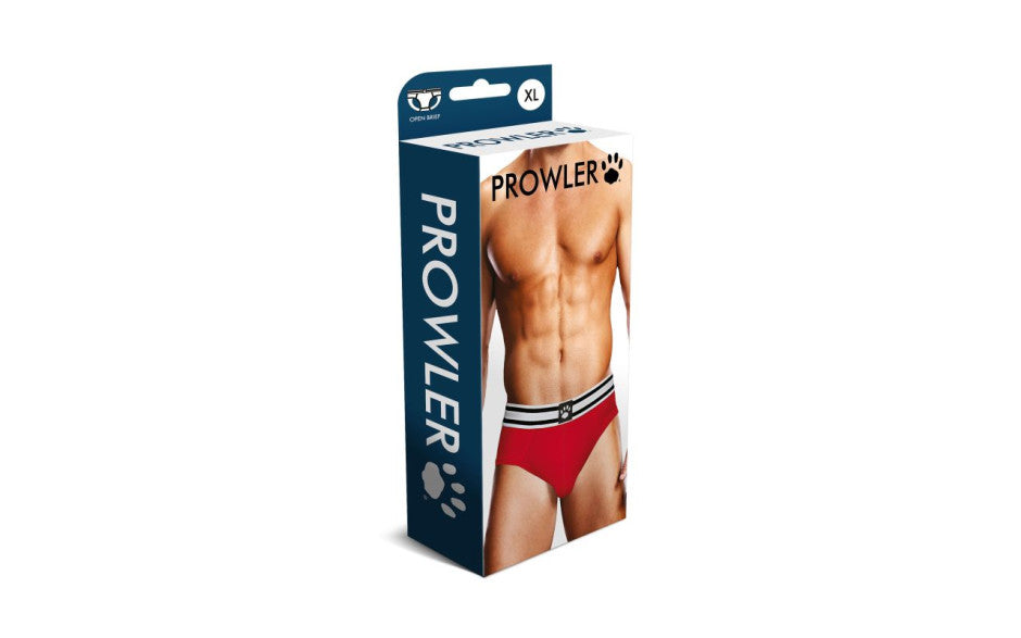Prowler Open Back Sexy Mens Brief Red/White Mens Briefs And Boxers