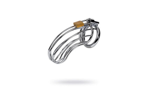 Metal Silver Metal Birdcage Cock Cage - Male Chastity