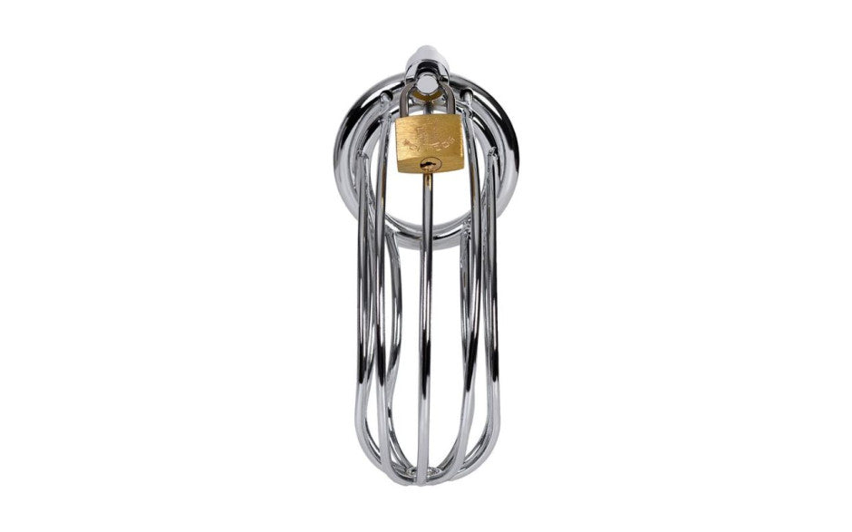 Metal Silver Metal Birdcage Cock Cage Male Chastity