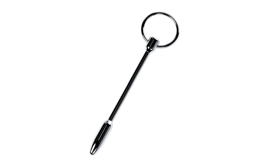 Metal Silver Metal Male Pleasure Urethral Plug With Cock Ring Urethral Sounds