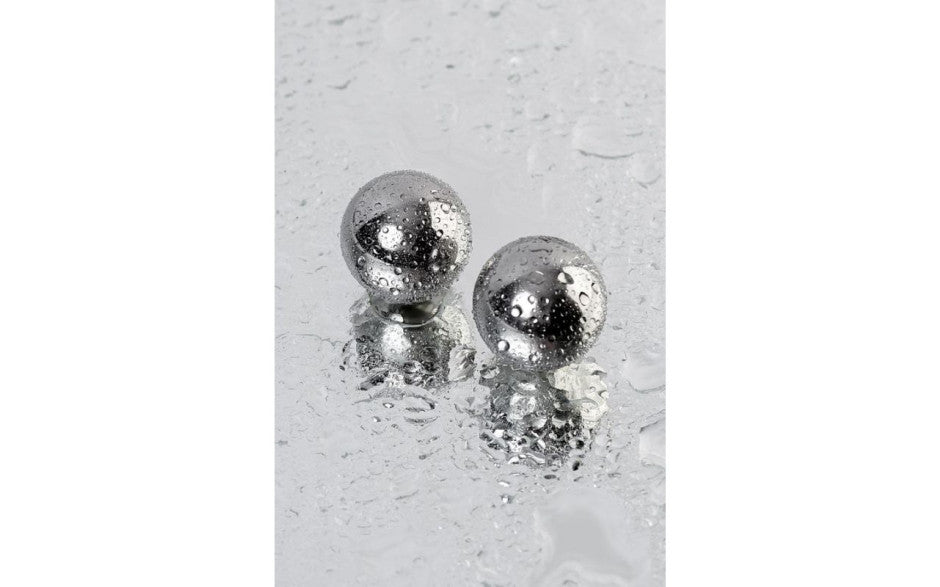 Metal Silver Metal 2 Piece Vaginal Balls 2.5cm Love Eggs and Kegel Exercisers