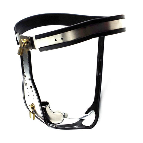 Trap Lock Steel Male Chastity Device - Male Chastity