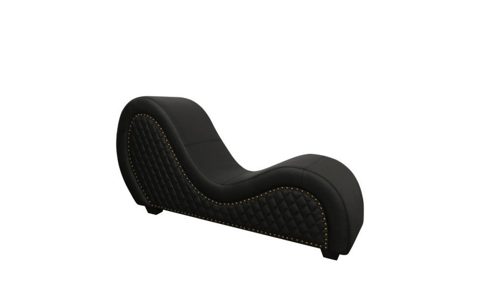 Daytona Kama Sutra Mebon Chaise Love Lounge Studded Sex Furniture & Quilted Black Sex Furniture