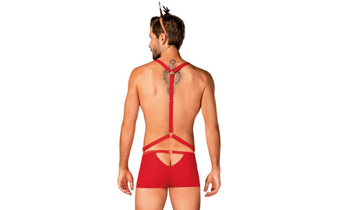 Obsessive Mr. Reindy 3 Piece Mens Costume Set - Fancy Dress Ups