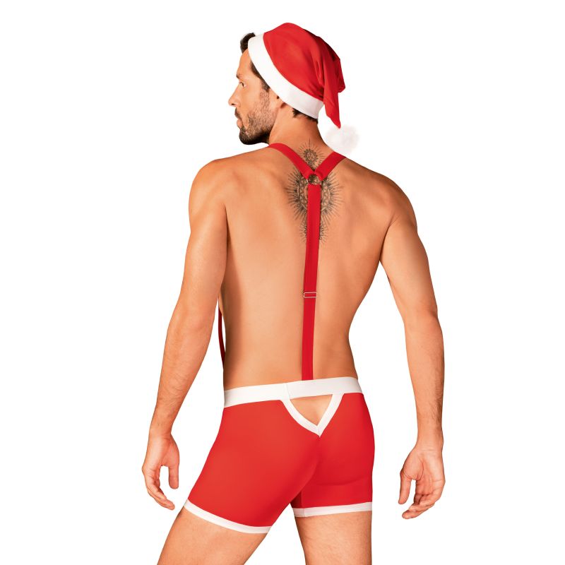 Obsessive Mr. Claus Mens Sexy Costume Set 3 Piece L / XL Fancy Dress Ups