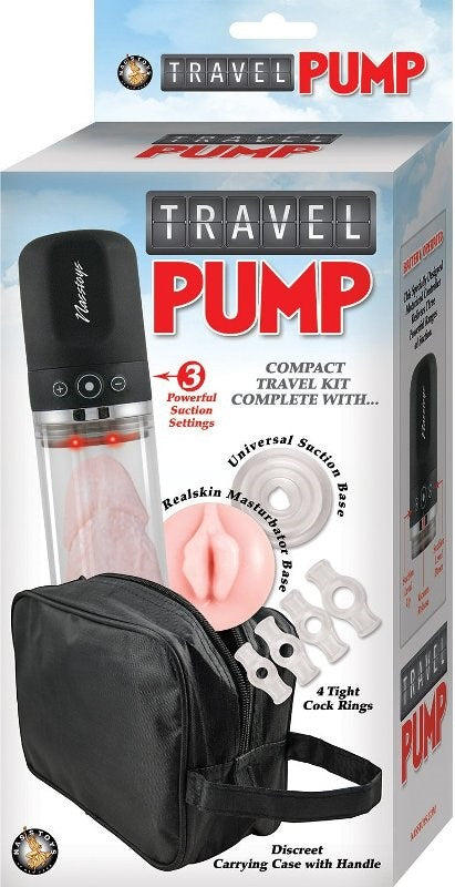 Travel Pump Kit Clear Genital Enlarger Pumps, Extenders and Sleeves