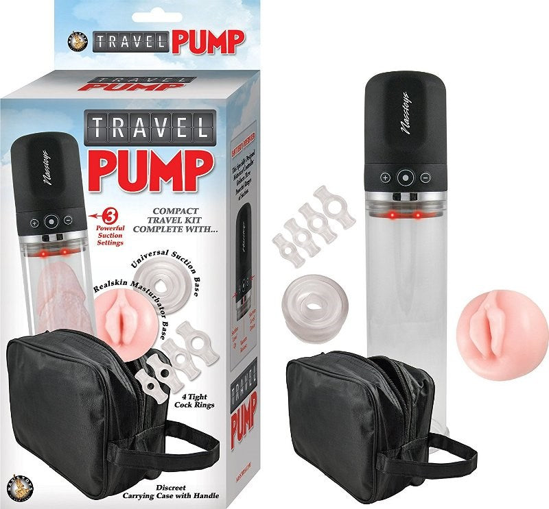 Travel Pump Kit Clear Genital Enlarger Pumps, Extenders and Sleeves