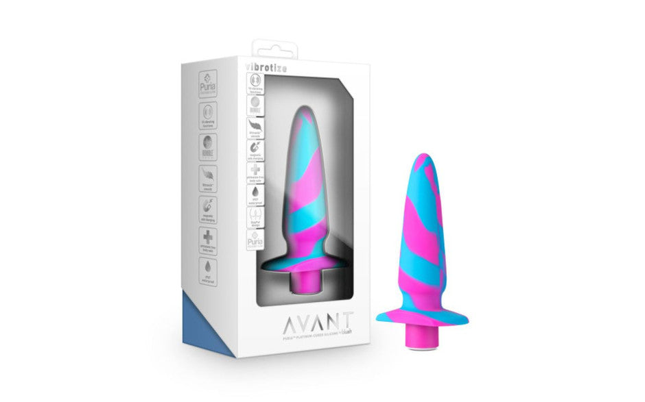 Avant Vibrotize Silicone Mini Anal Vibrator Fuchsia Anal Vibrators