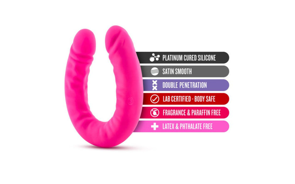 Ruse Silicone Slim 18 Inch Double Ender Realistic Dong Double Ender