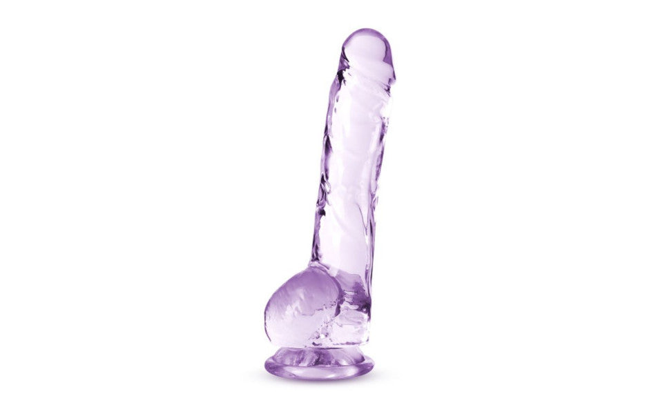 Naturally Yours 8 Inches Crystaline Realistic Dildo With Balls Realistic Dildos