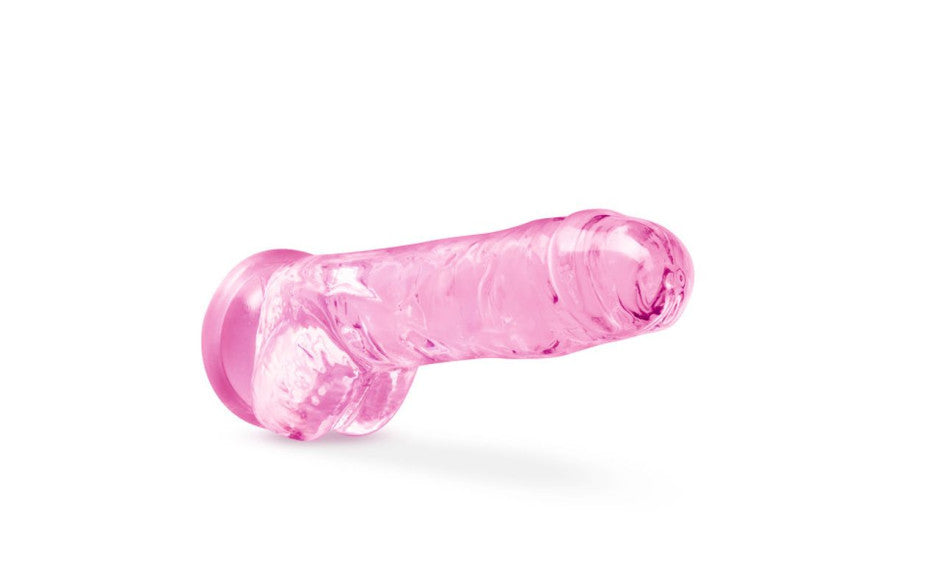 Naturally Yours 8 Inches Crystaline Realistic Dildo With Balls Realistic Dildos