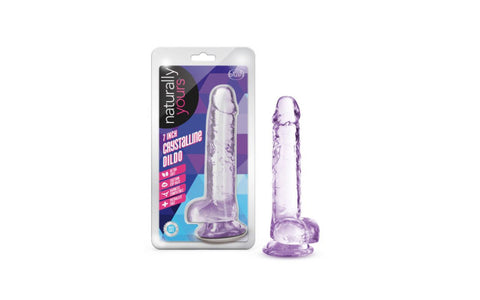 Naturally Yours 7 Inches Crystaline Realistic Dong With Balls - Realistic Dildos