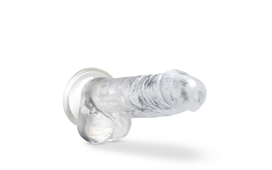 Naturally Yours 7 Inches Crystaline Realistic Dong With Balls Realistic Dildos