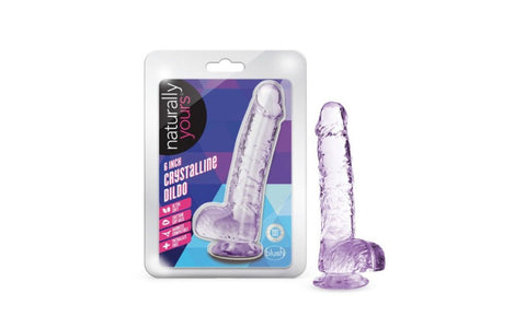 Naturally Yours 6 Inches Crystaline Suction Sup Realistic Dildo - Realistic Dildos