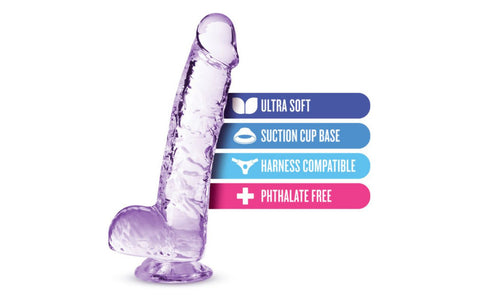Naturally Yours 6 Inches Crystaline Suction Sup Realistic Dildo - Realistic Dildos