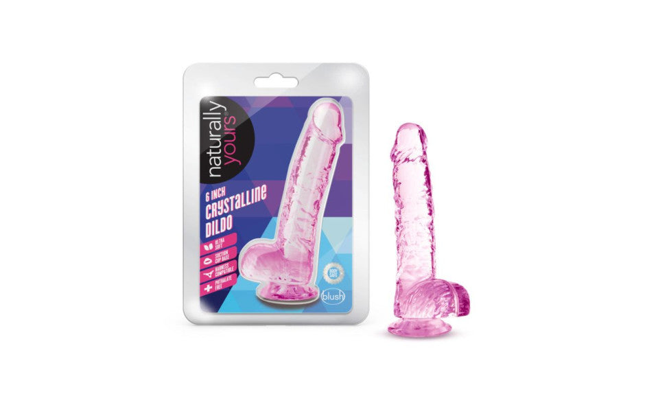 Naturally Yours 6 Inches Crystaline Suction Sup Realistic Dildo Realistic Dildos