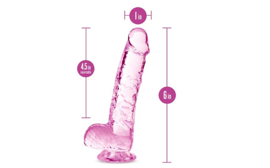 Naturally Yours 6 Inches Crystaline Suction Sup Realistic Dildo Realistic Dildos