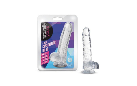 Naturally Yours 6 Inches Crystaline Suction Sup Realistic Dildo - Realistic Dildos